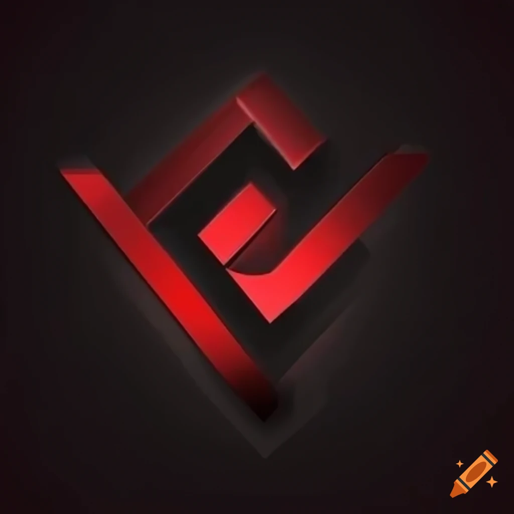 black and red gaming logo for BuildyourInfinity