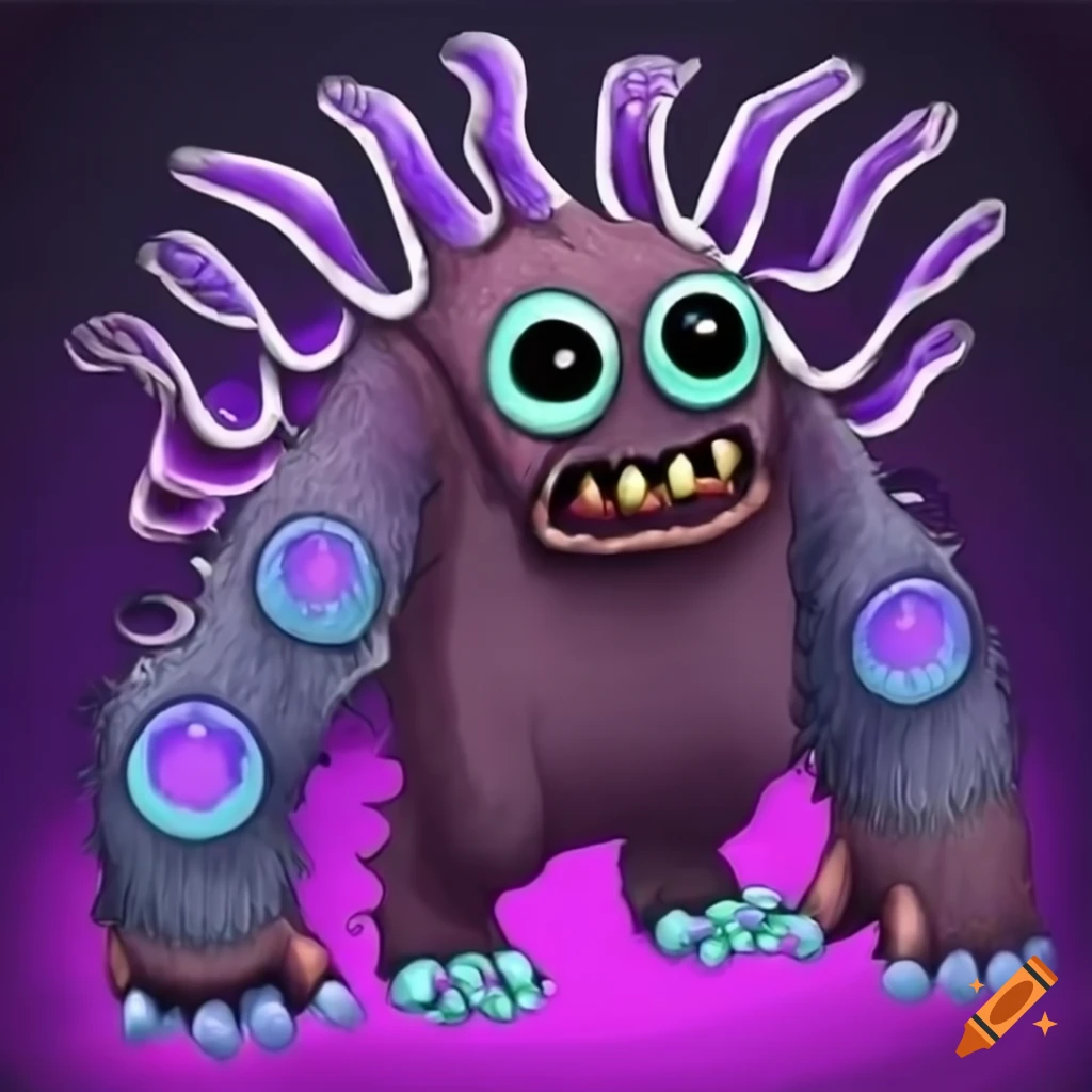 Image of the void monster from my singing monsters on Craiyon