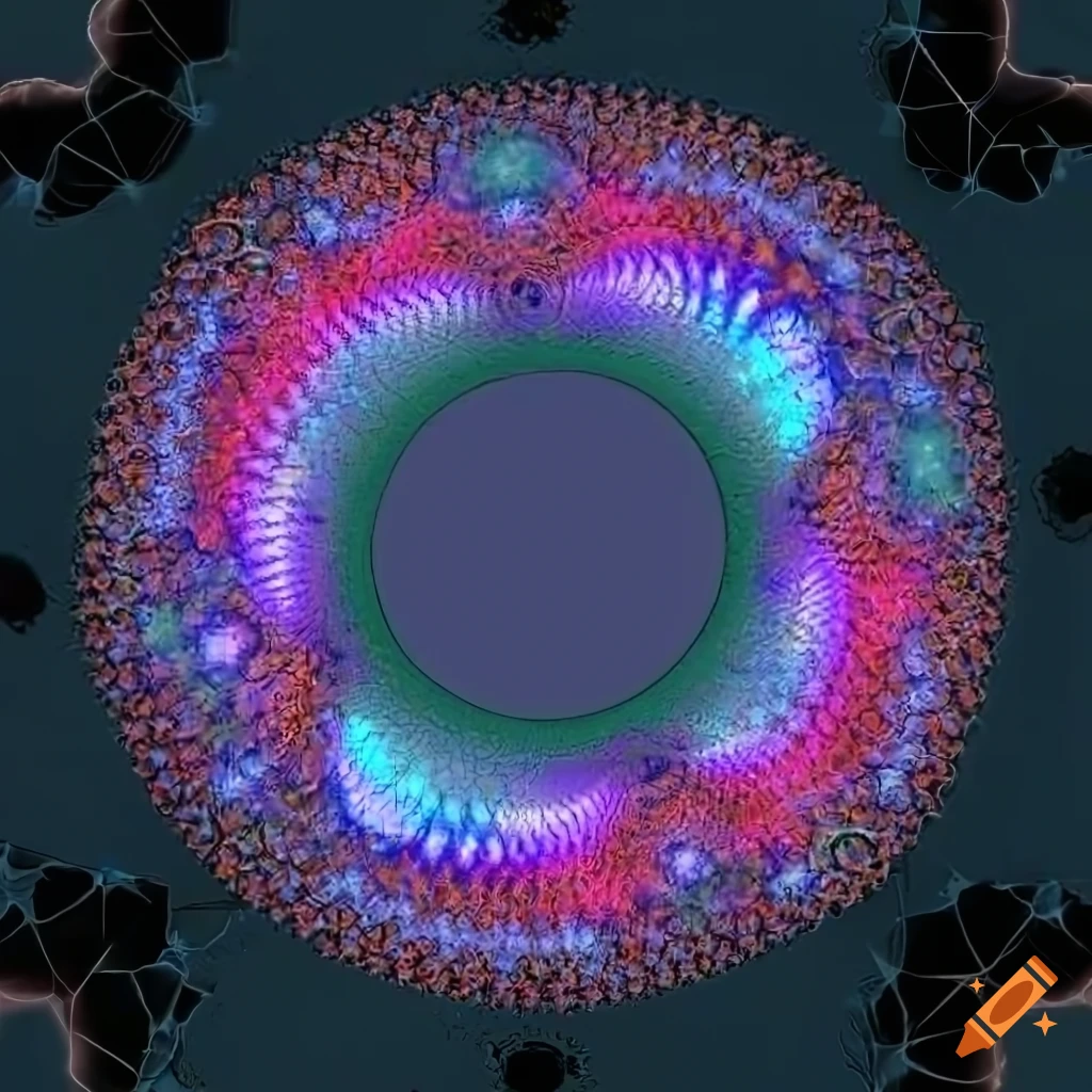 abstract image with mathematical symbols and shapes