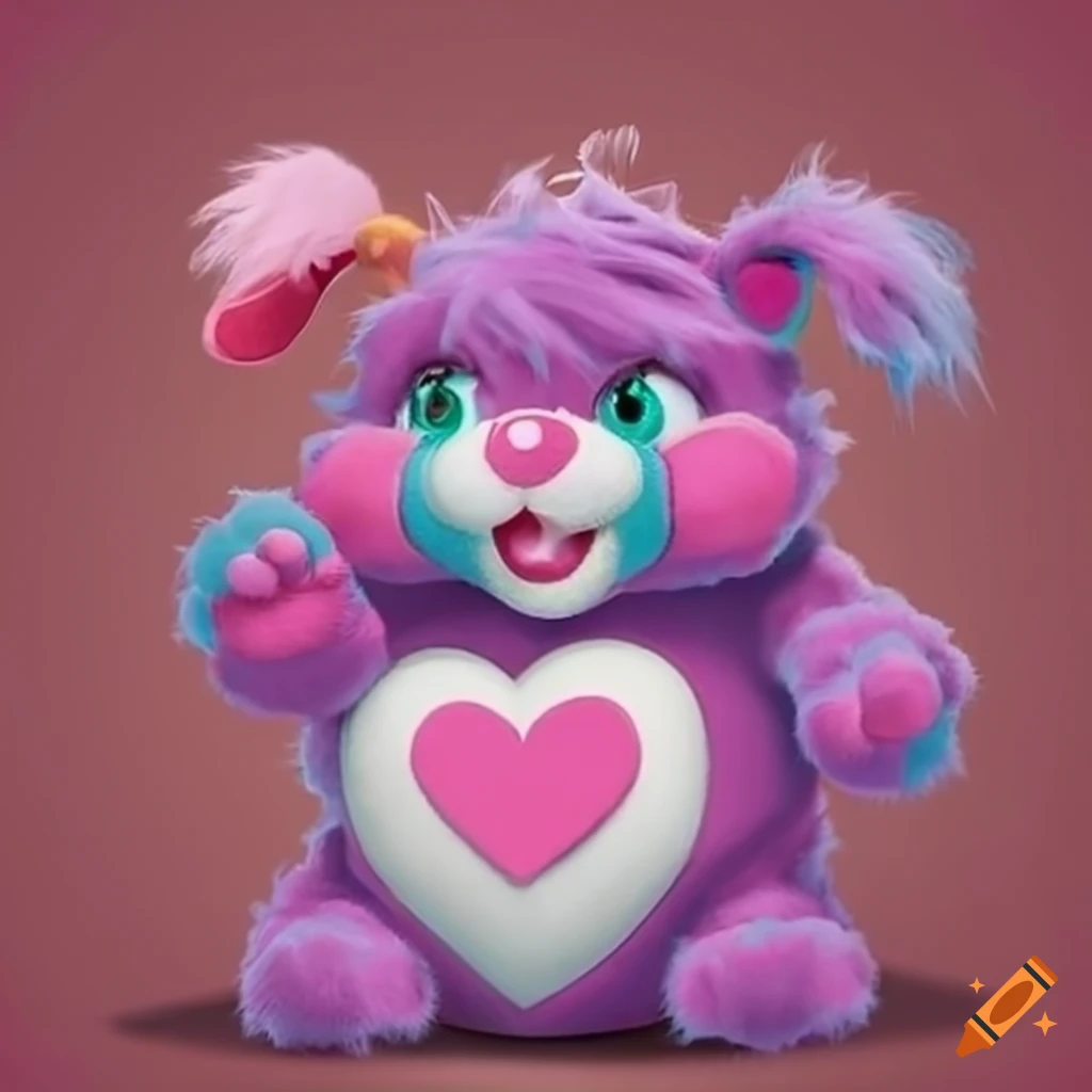 popple with a heart-shaped pouch