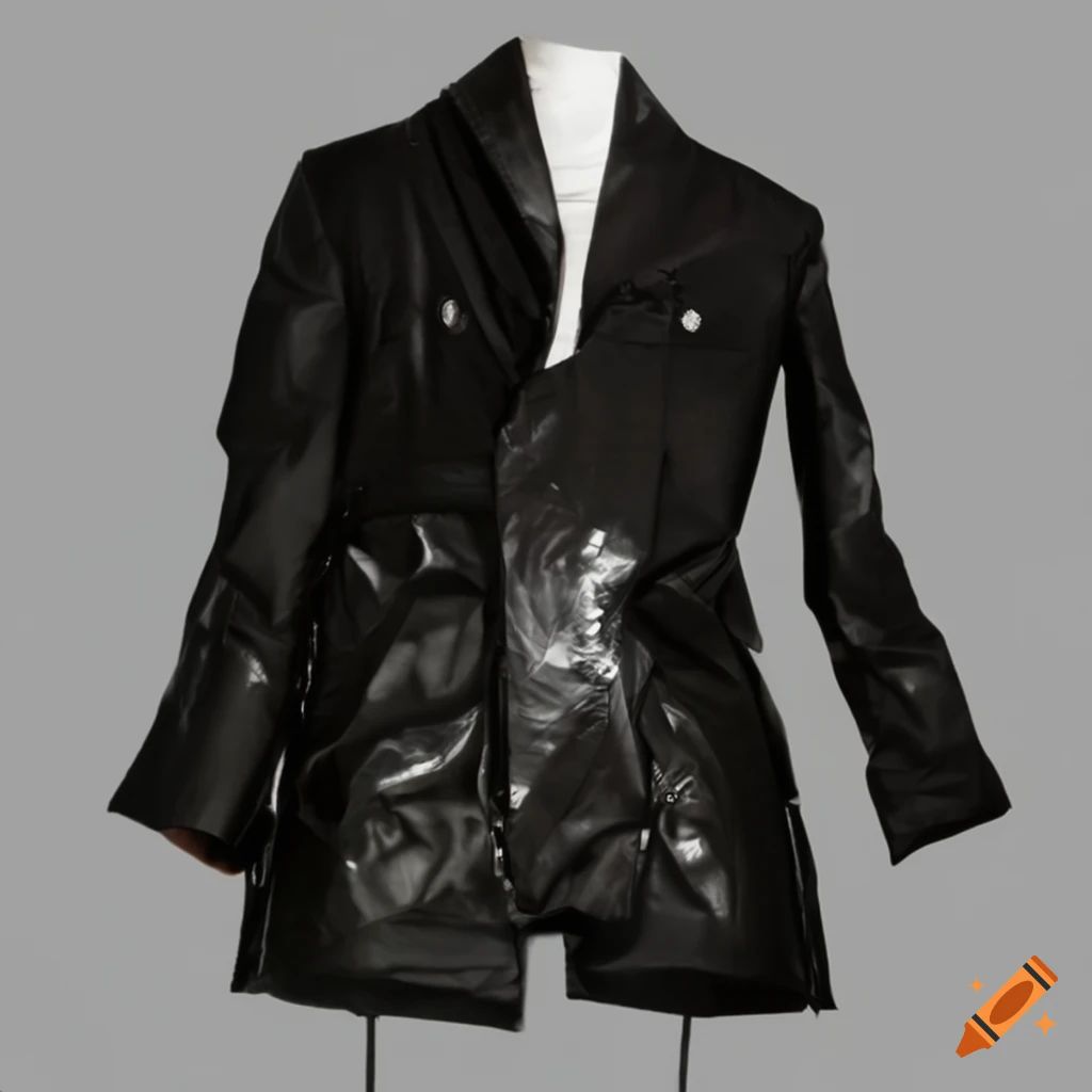 photo of Martin Margiela menswear with duct tape accents
