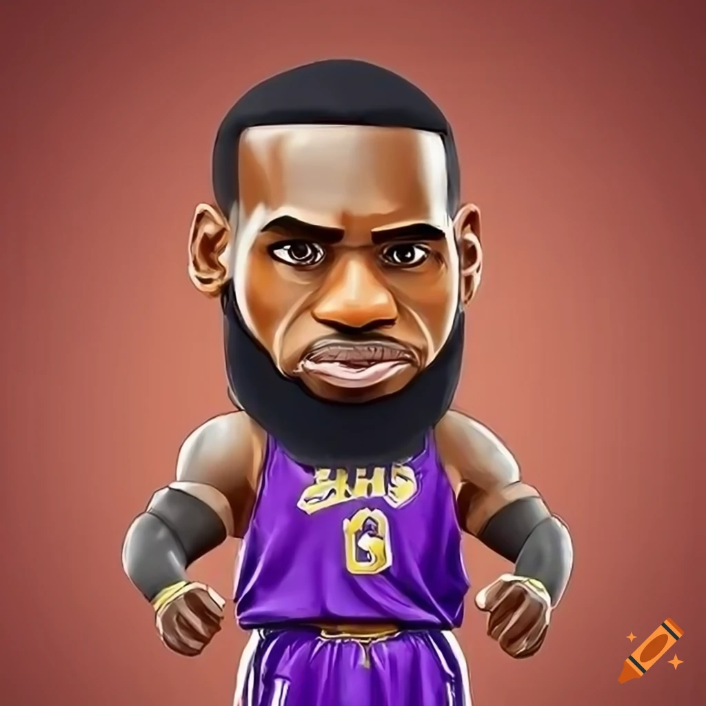 Chibi illustration of lebron james on craiyon