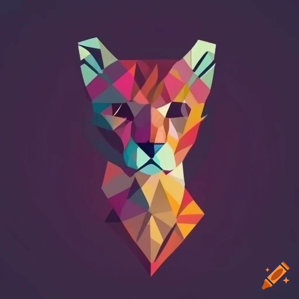 geometric animal vector illustration