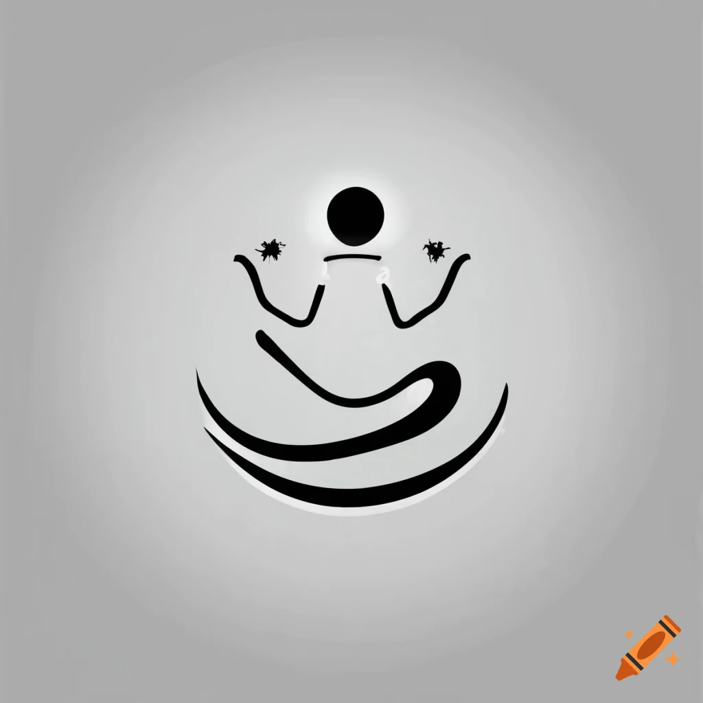 elegant white massage logo