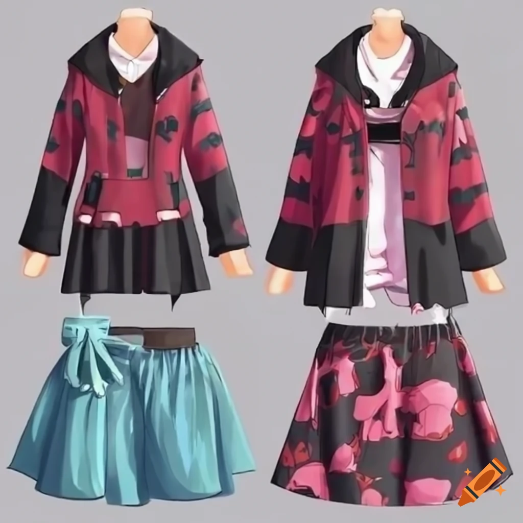 Animeinspired clothing on Craiyon