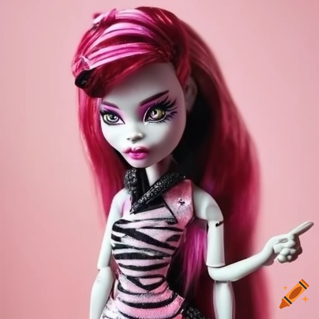G1 monster high doll in emo style on Craiyon