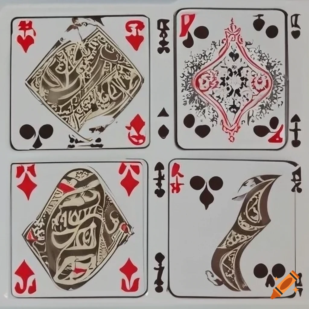 Arabic playing card