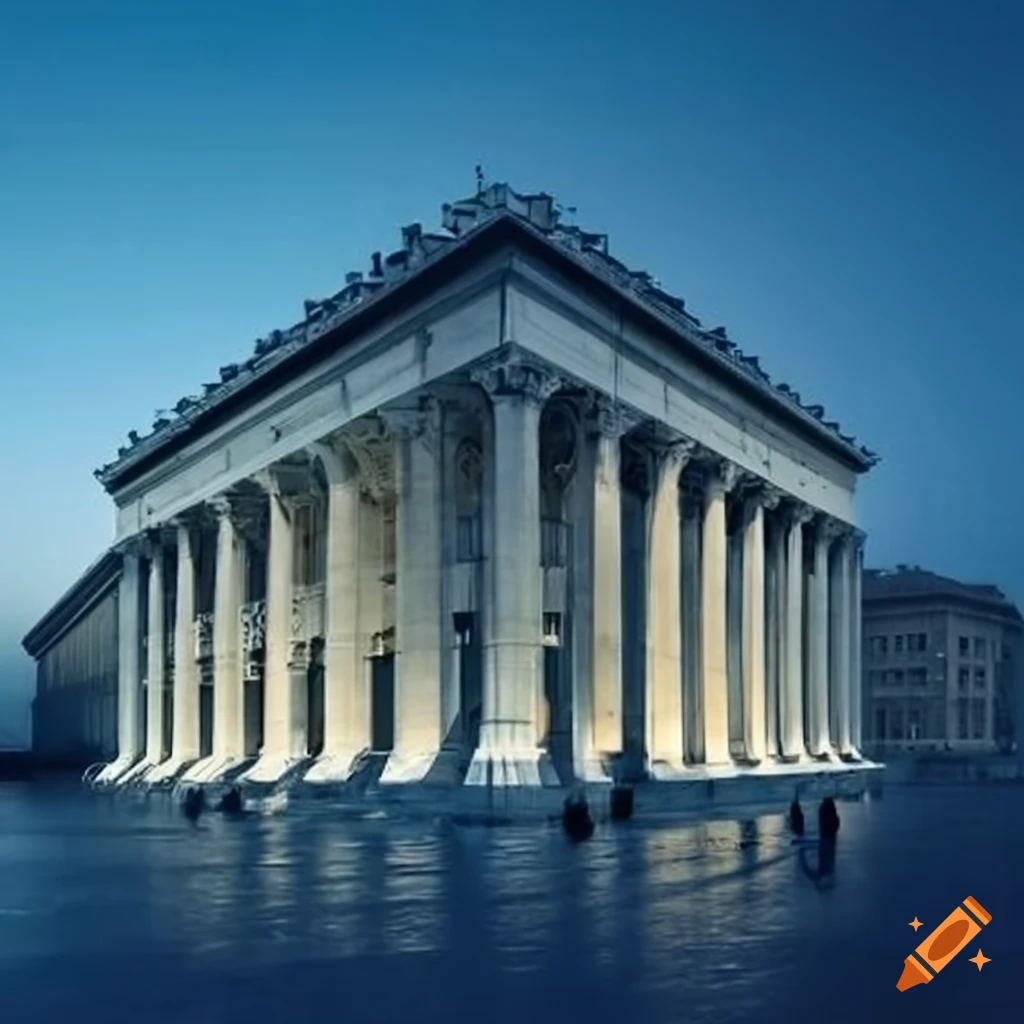 classic greek university building inspired by Paul Andreu