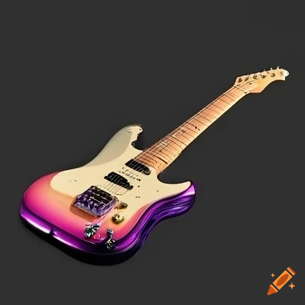 electric guitar emitting power