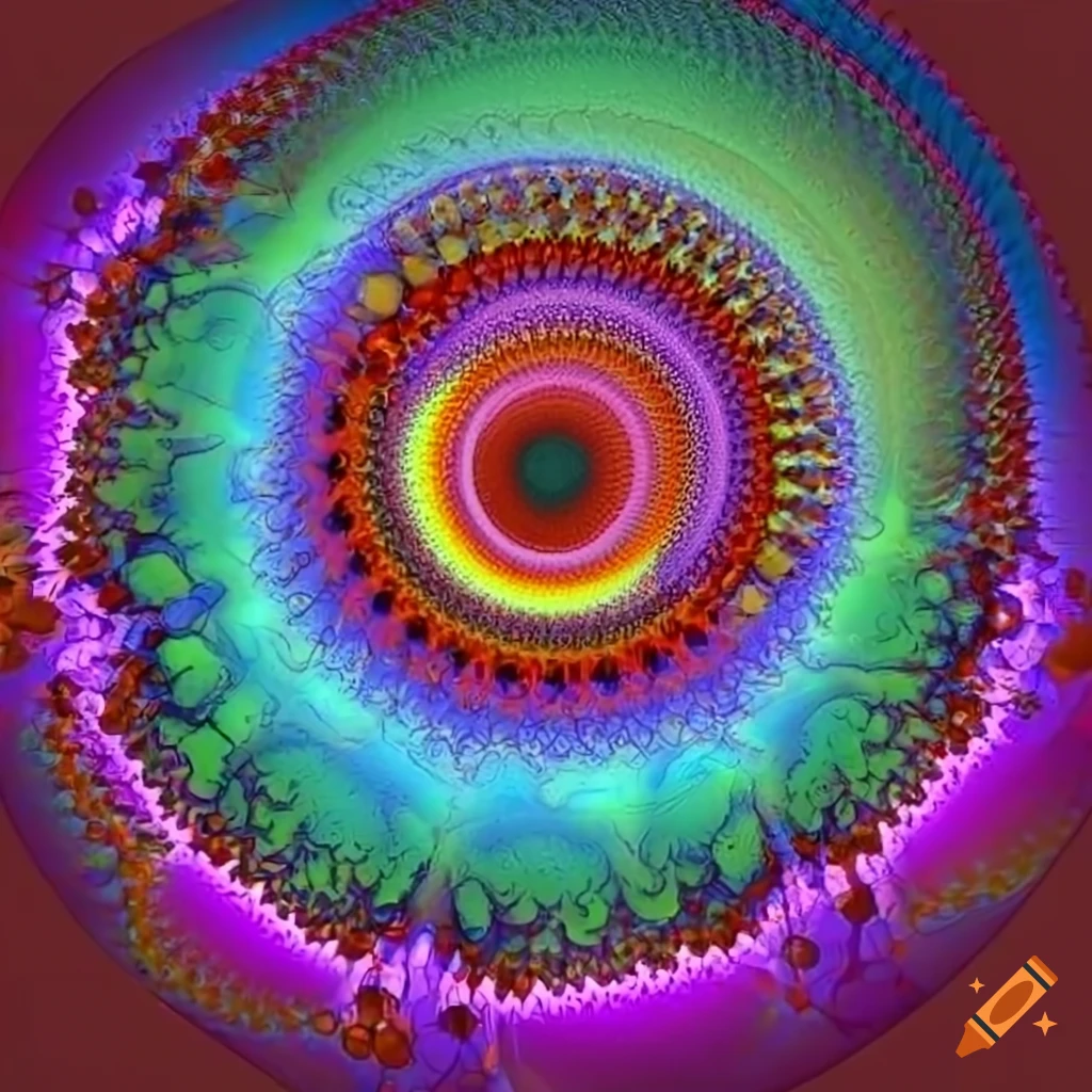 abstract fractal design with intricate geometric patterns