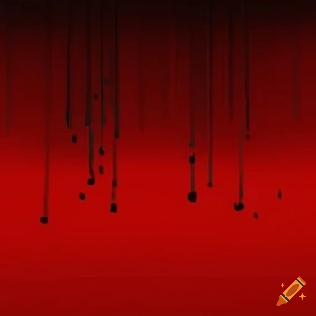 red pixelated background with blood splatters