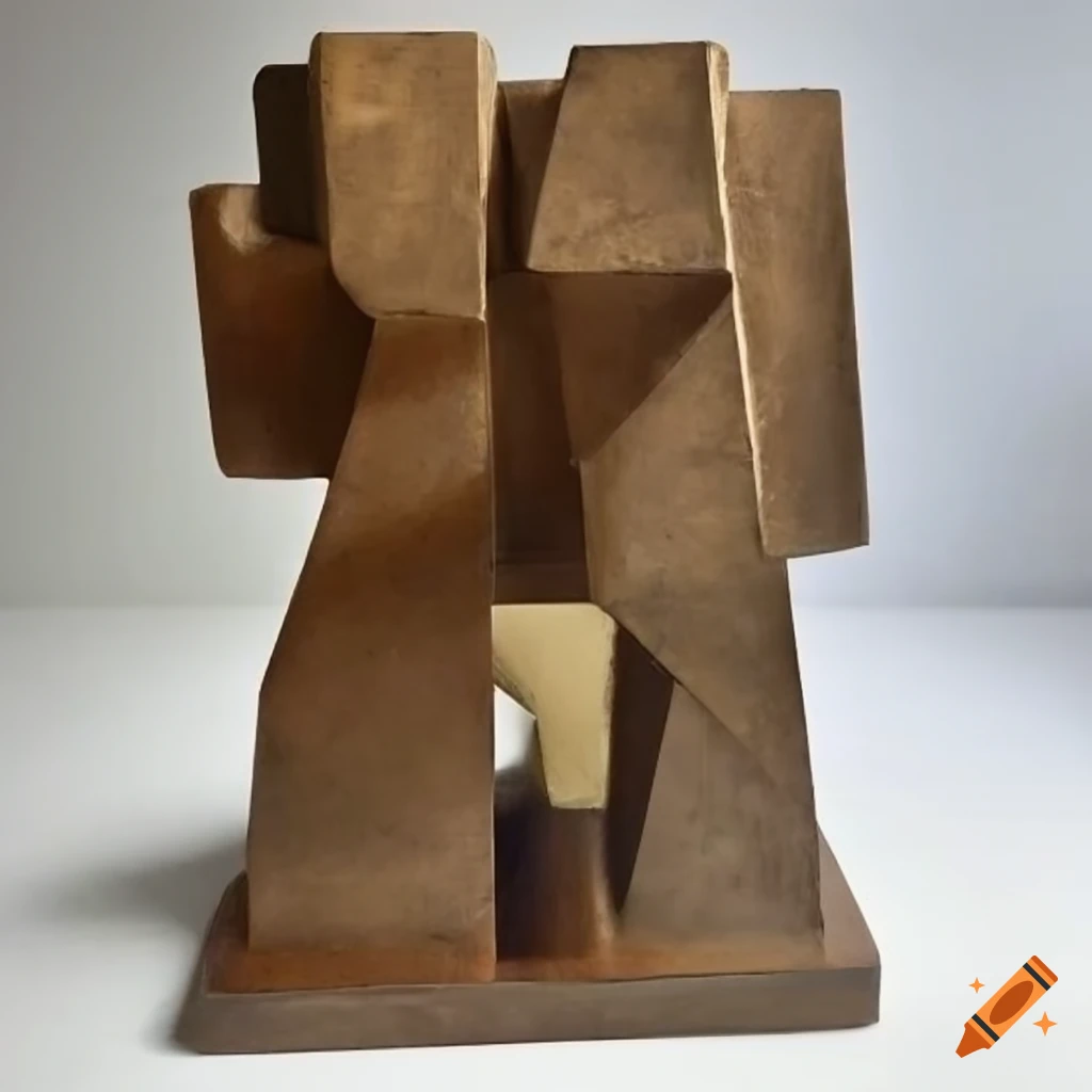 cubist sculpture of ancient gods