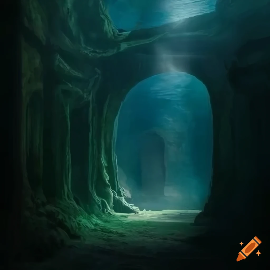 image of an ancient underground temple