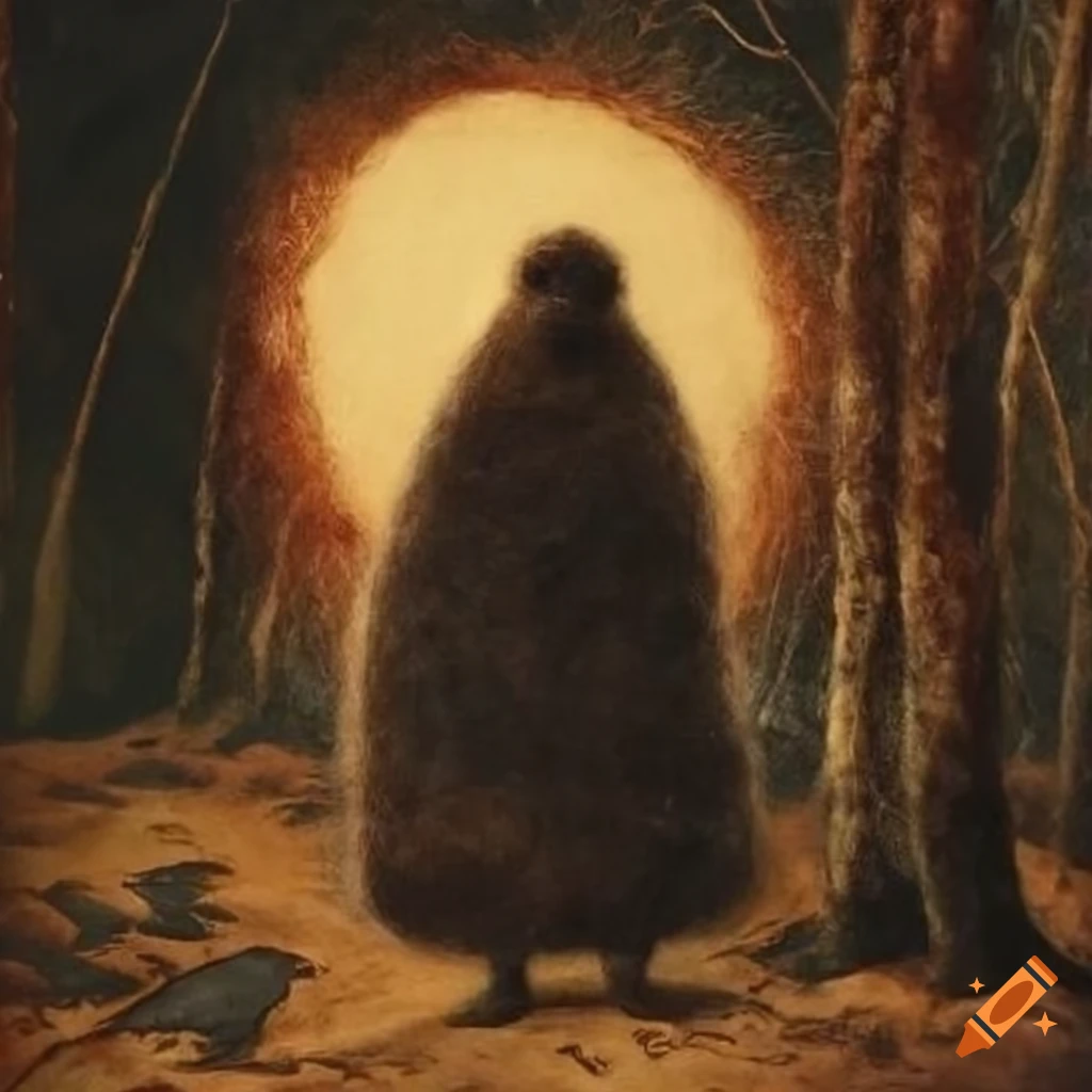 Felted wool artwork by theodor kittelsen on Craiyon