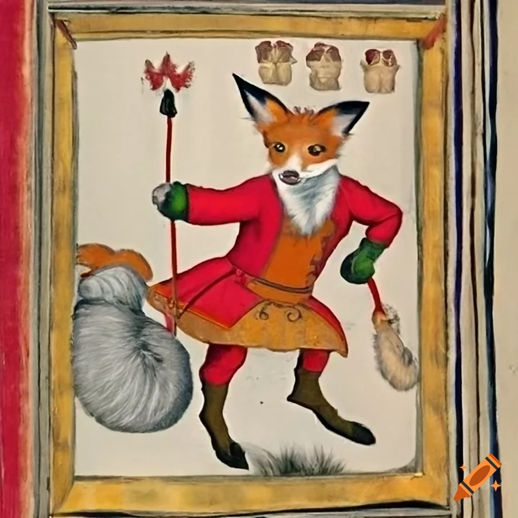 illustration of Tails the Fox in red coat and red hat