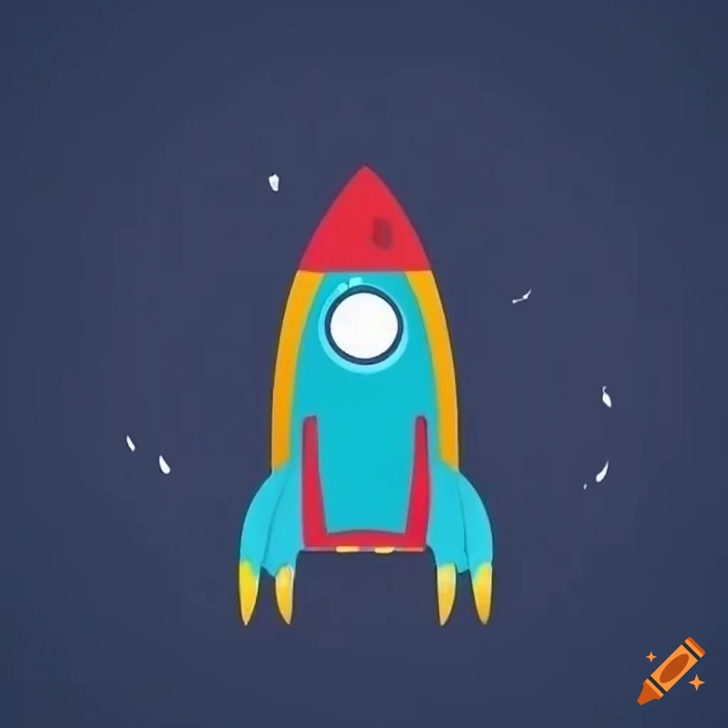 logo design of a rocket-shaped game pad