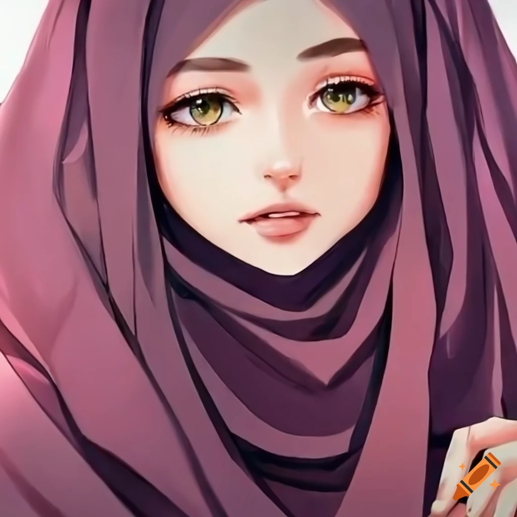 happy woman wearing hijab and niqab