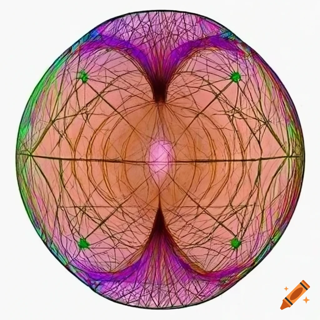 surreal geometric representation of the present moment