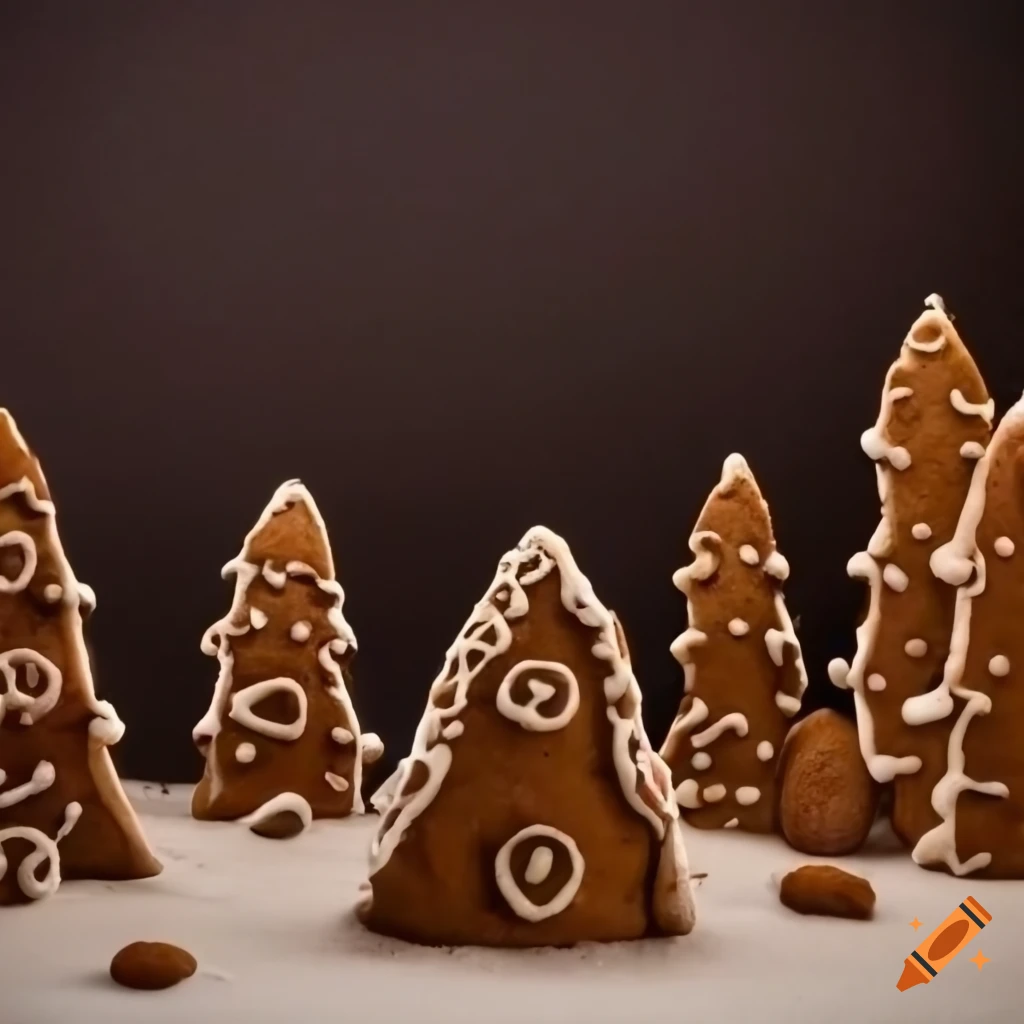 gingerbread forest in a fantasy setting