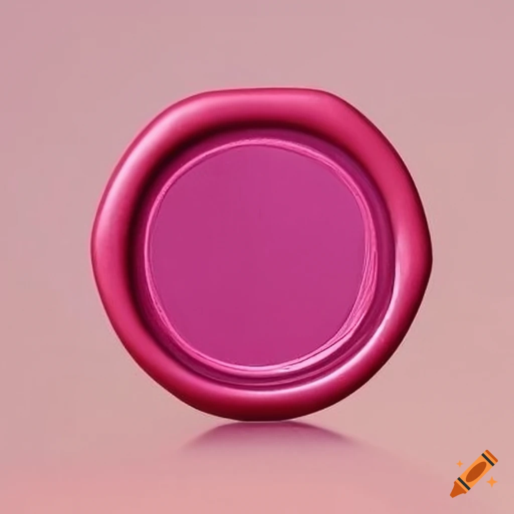 Fuchsia diamond-shaped wax seal