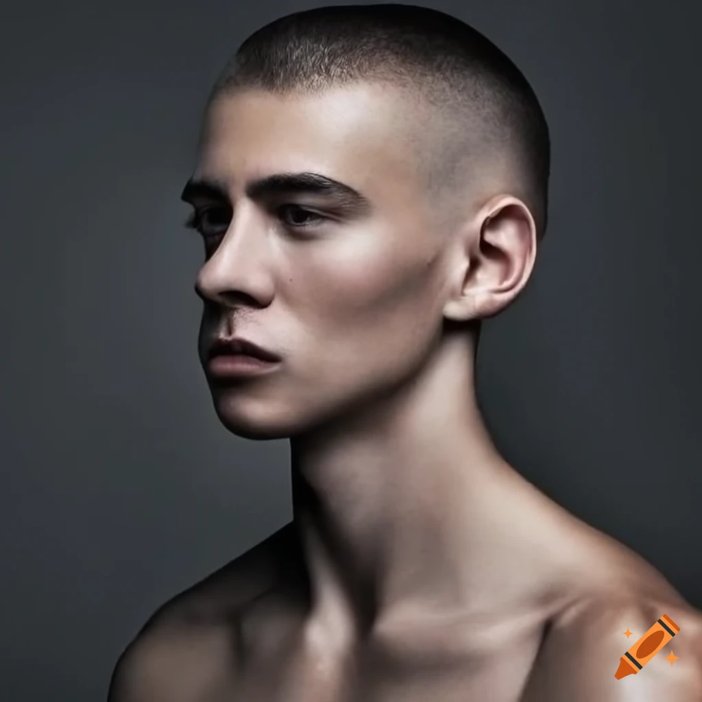 man with crew cut hairstyle