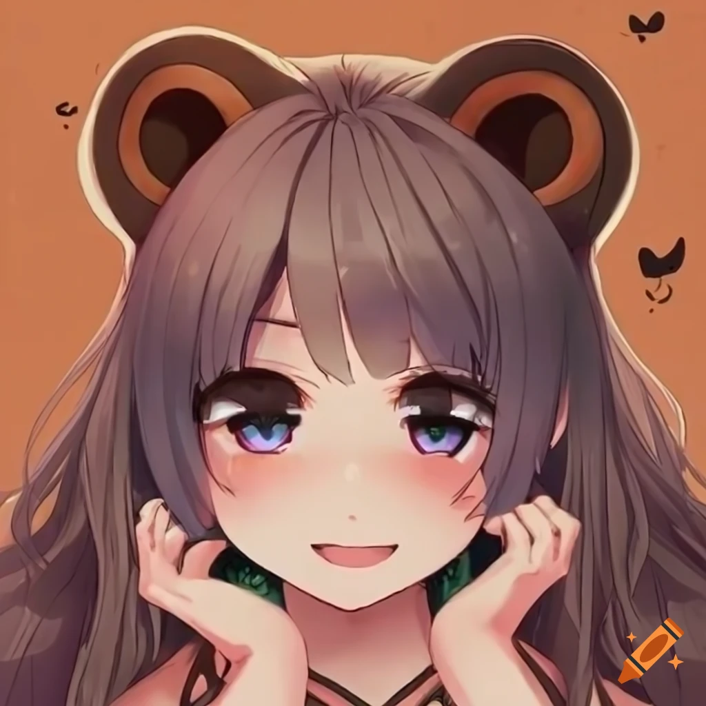 character art of an adorable anime tanuki girl