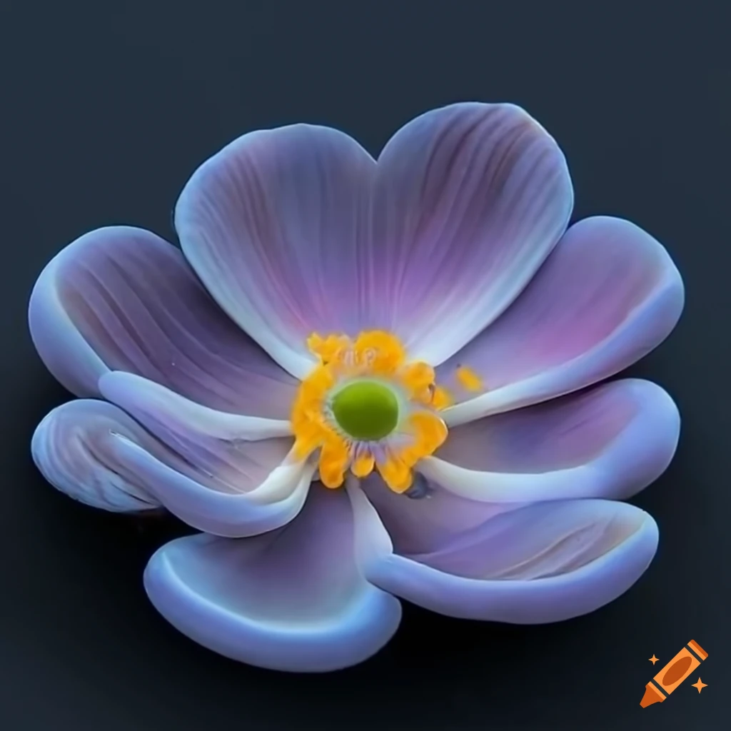 realistic high-resolution image of a giant pearly anemone seashell