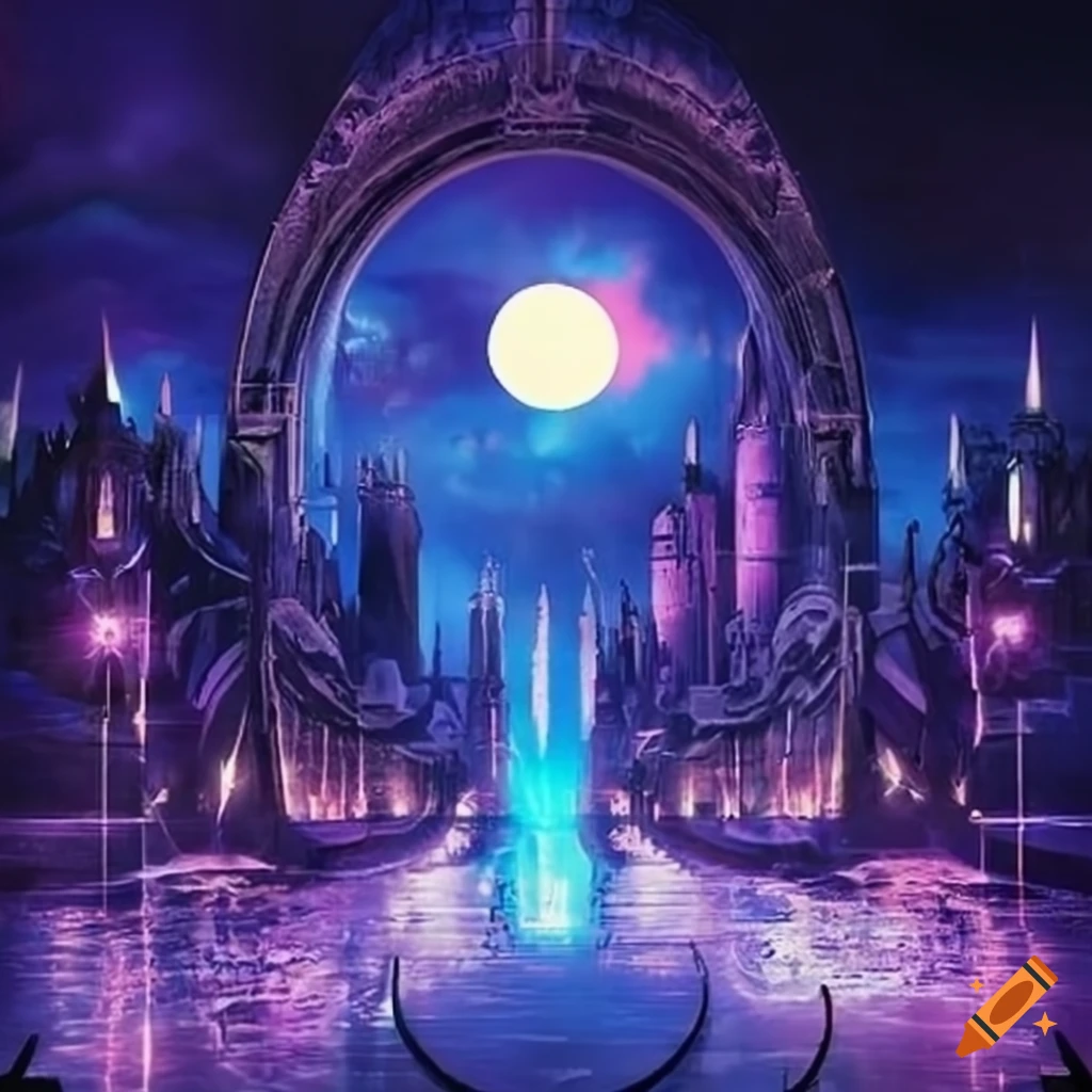 image of a futuristic and mystical world