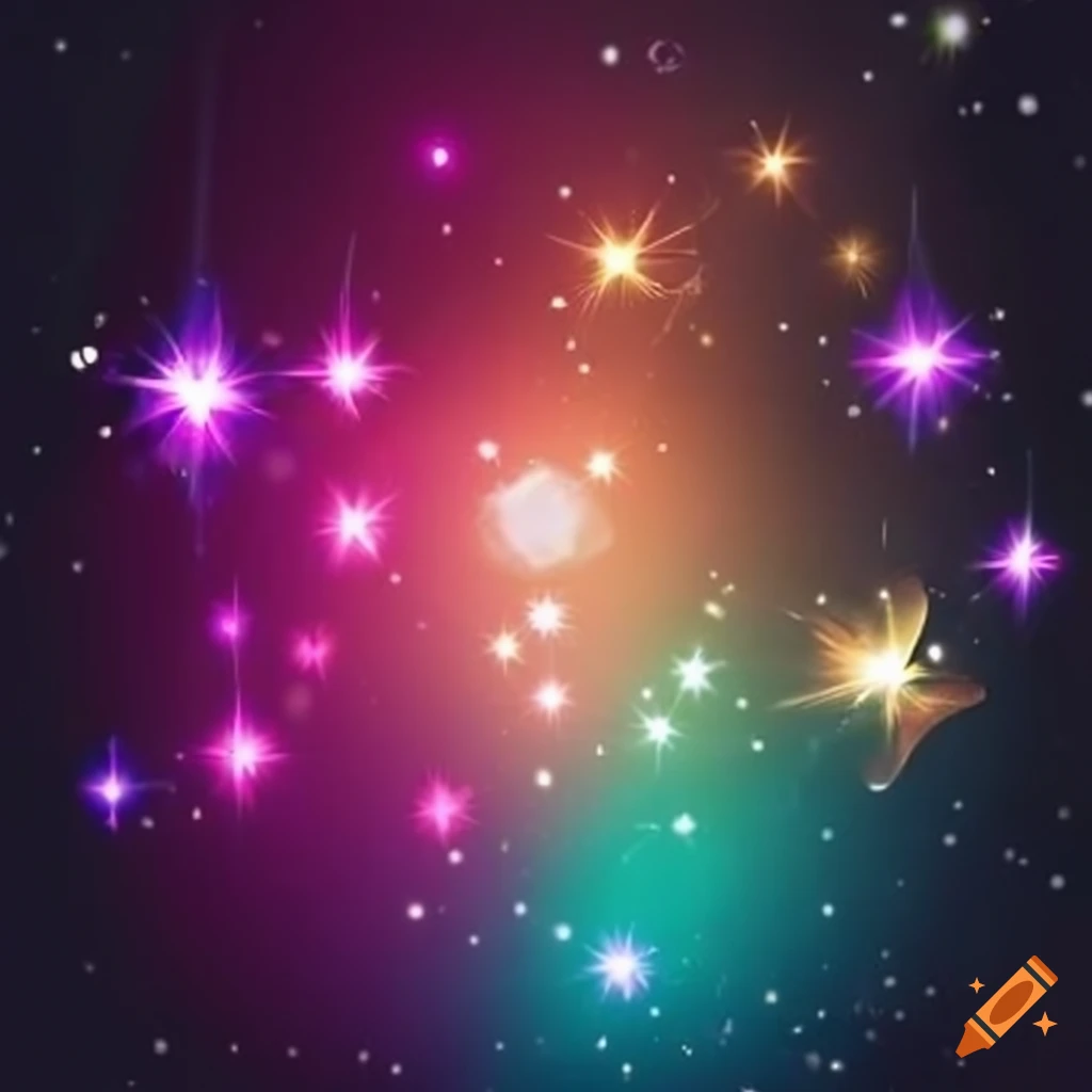 abstract image of dazzling sparkle in the darkness