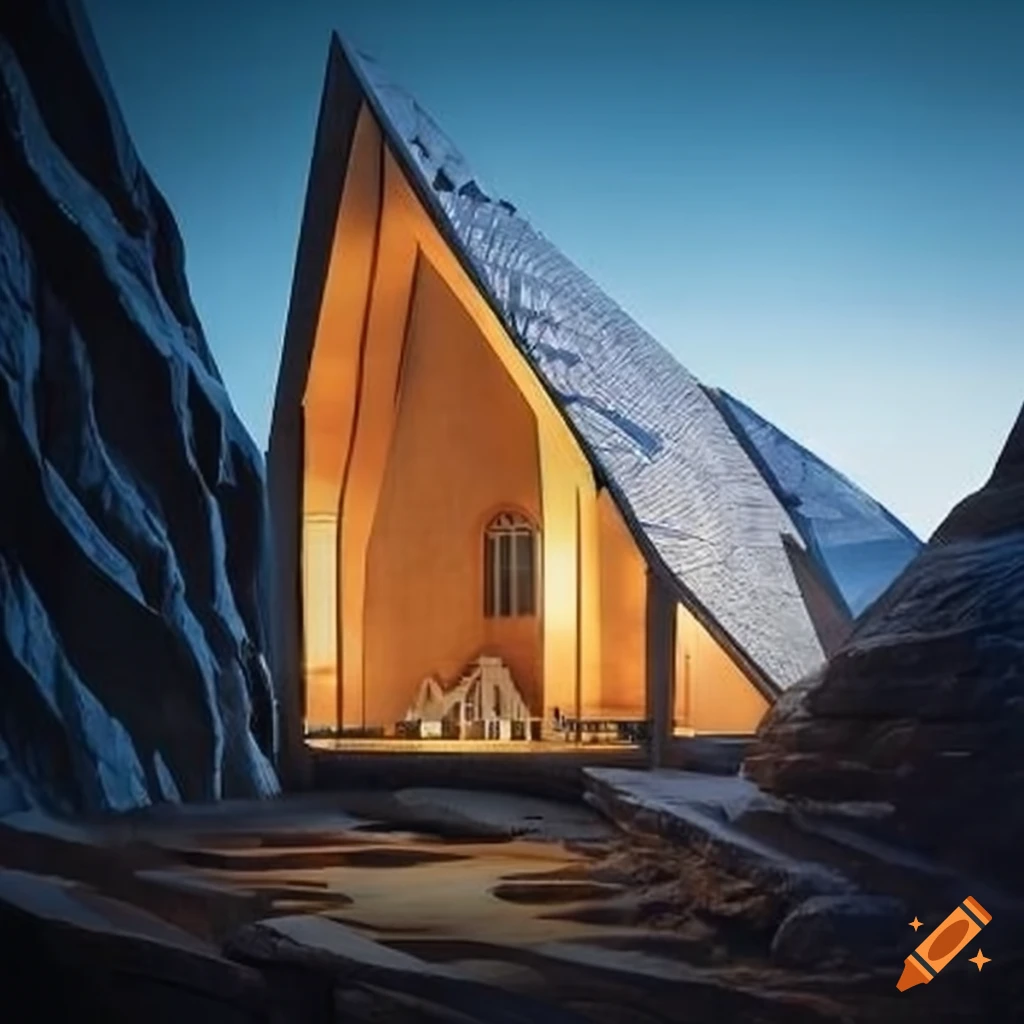 cathedral-like cabin architecture