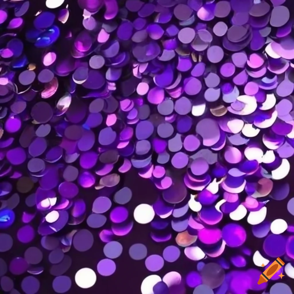 purple sequins