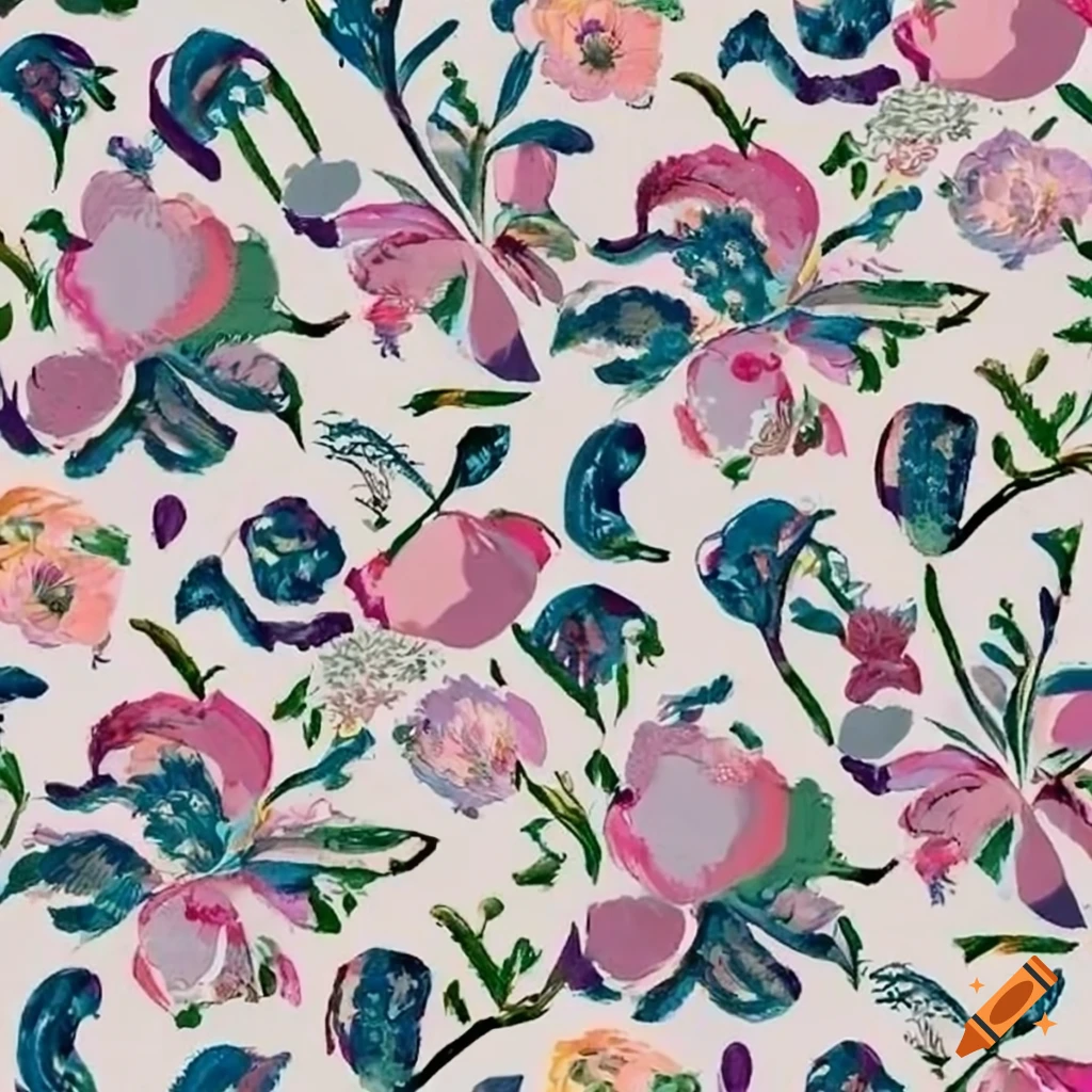 Dreamy floral pattern on Craiyon