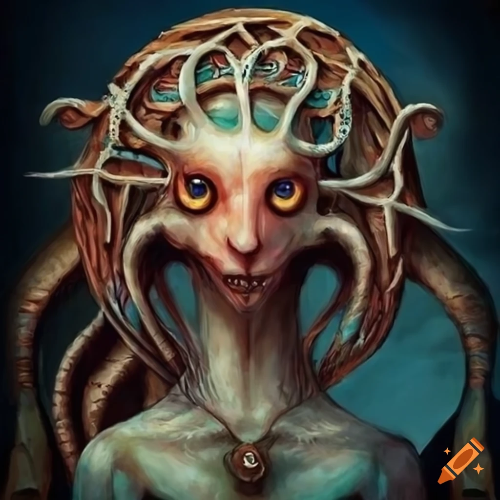 unique medieval-inspired creature artwork