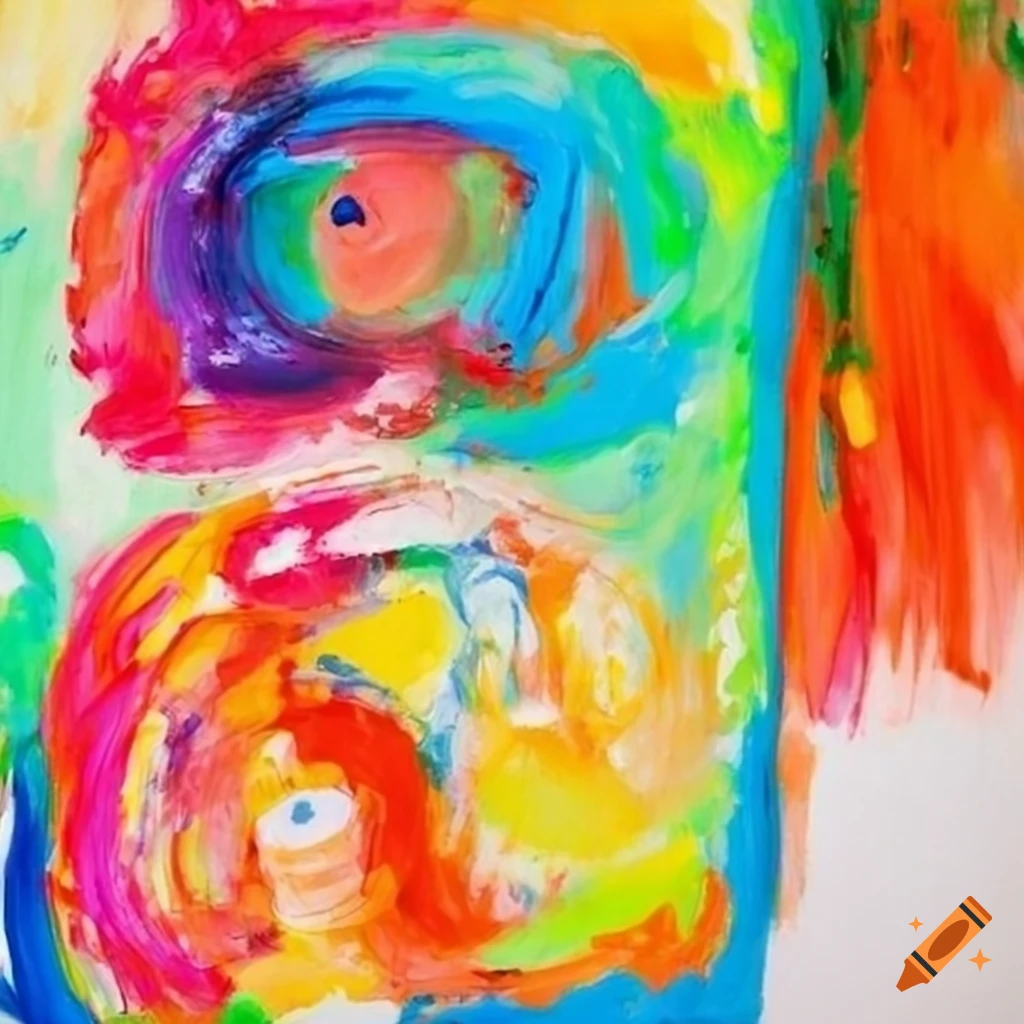 colorful and expressive artwork by a child