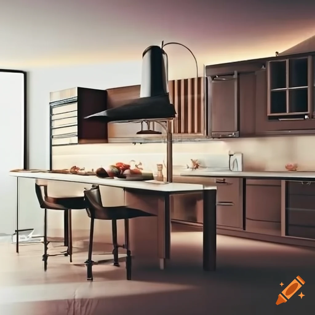 Modern kitchen interior design on Craiyon