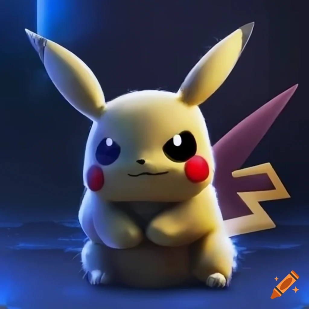 Knight Pikachu protecting Eevee