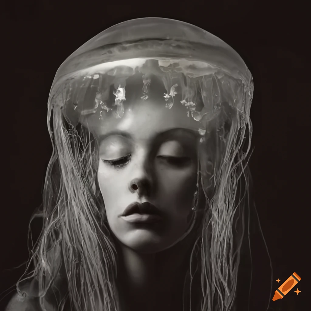 glass jellyfish mask from ancient times