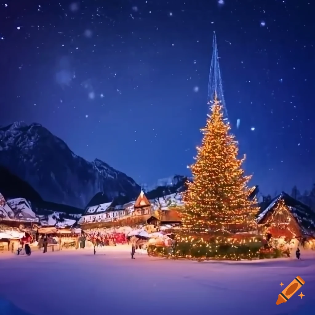 german-christmas-market-with-decorated-tree-and-snowy-mountains-on-craiyon