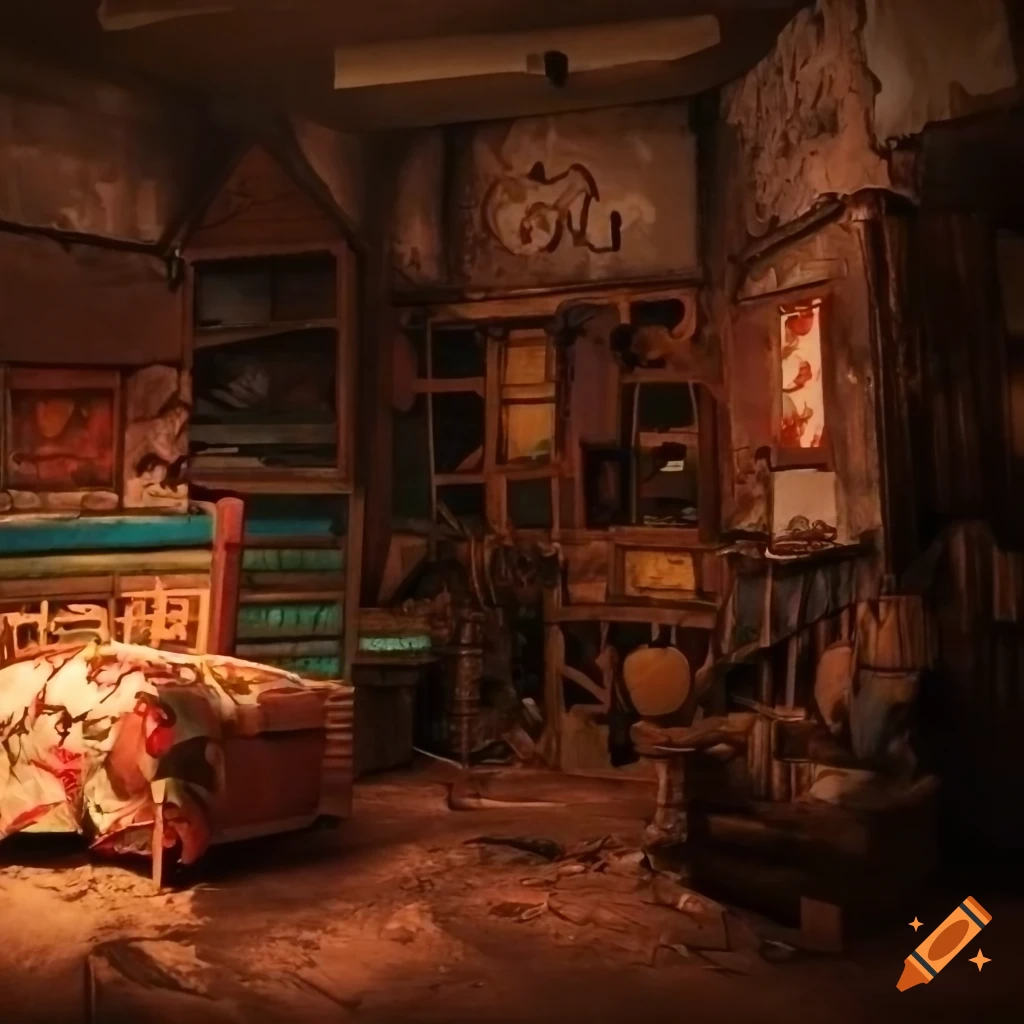 photo of Charlie Bucket's run-down house from Charlie and the Chocolate Factory