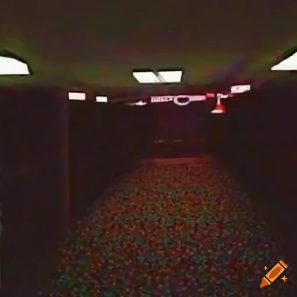 Eerie image of the backrooms on Craiyon