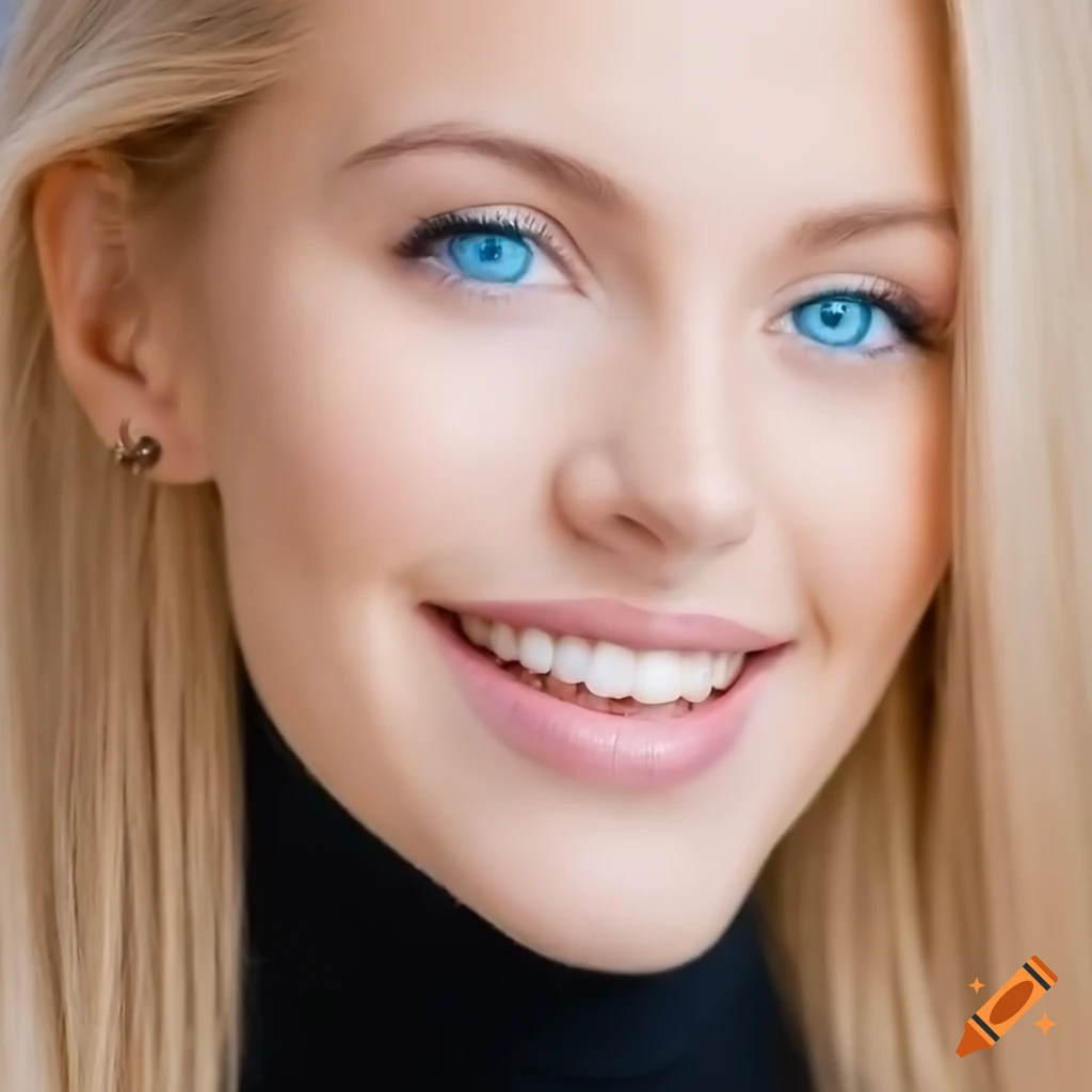 Portrait Of A Beautiful Woman With Blue Eyes And Blonde Hair portrait-of-a-beautiful-woman-with-blue-eyes-and-blonde-hair