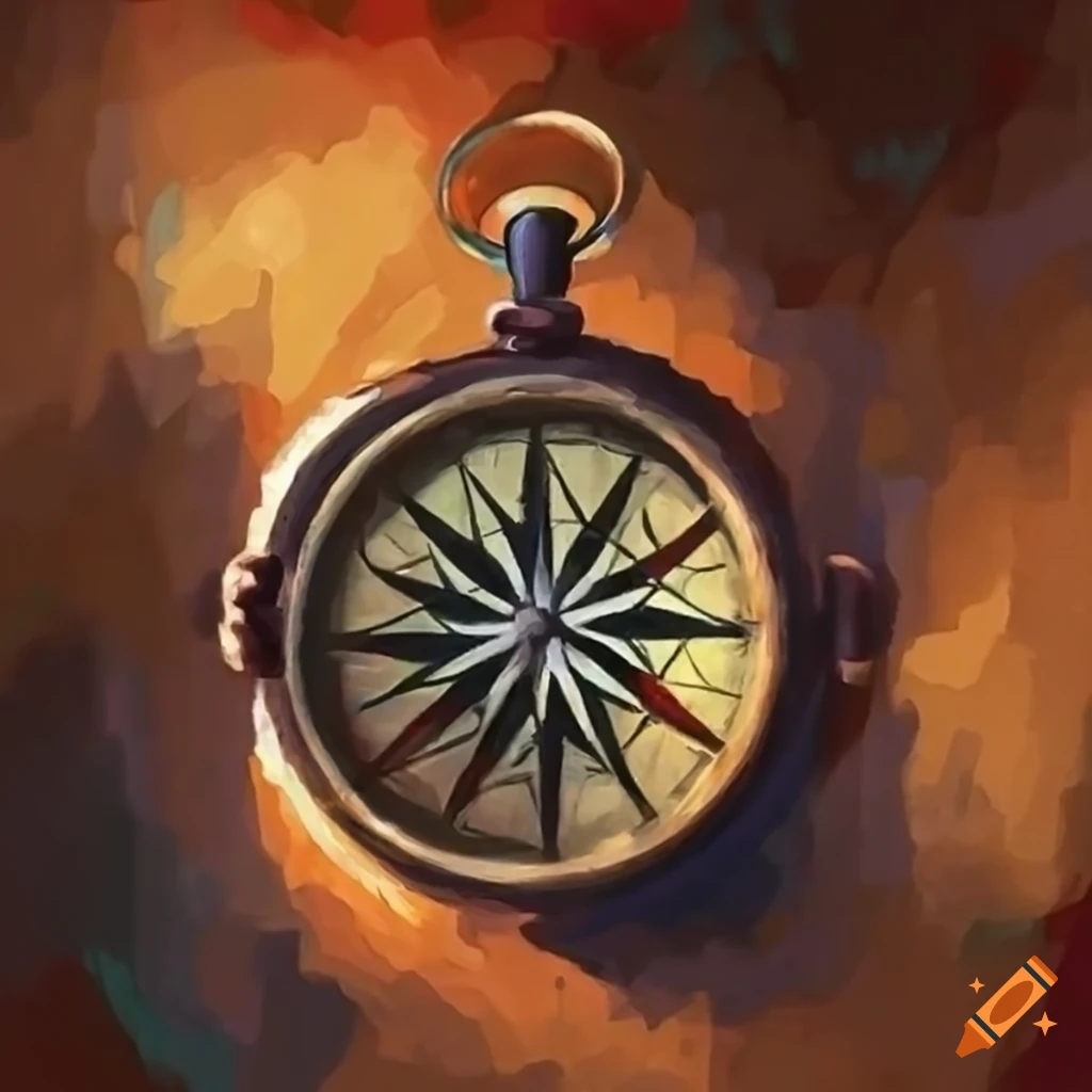 an illustration of a compass