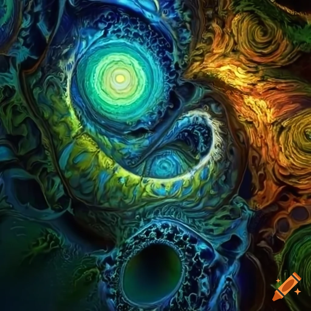 fractal art inspired by van gogh