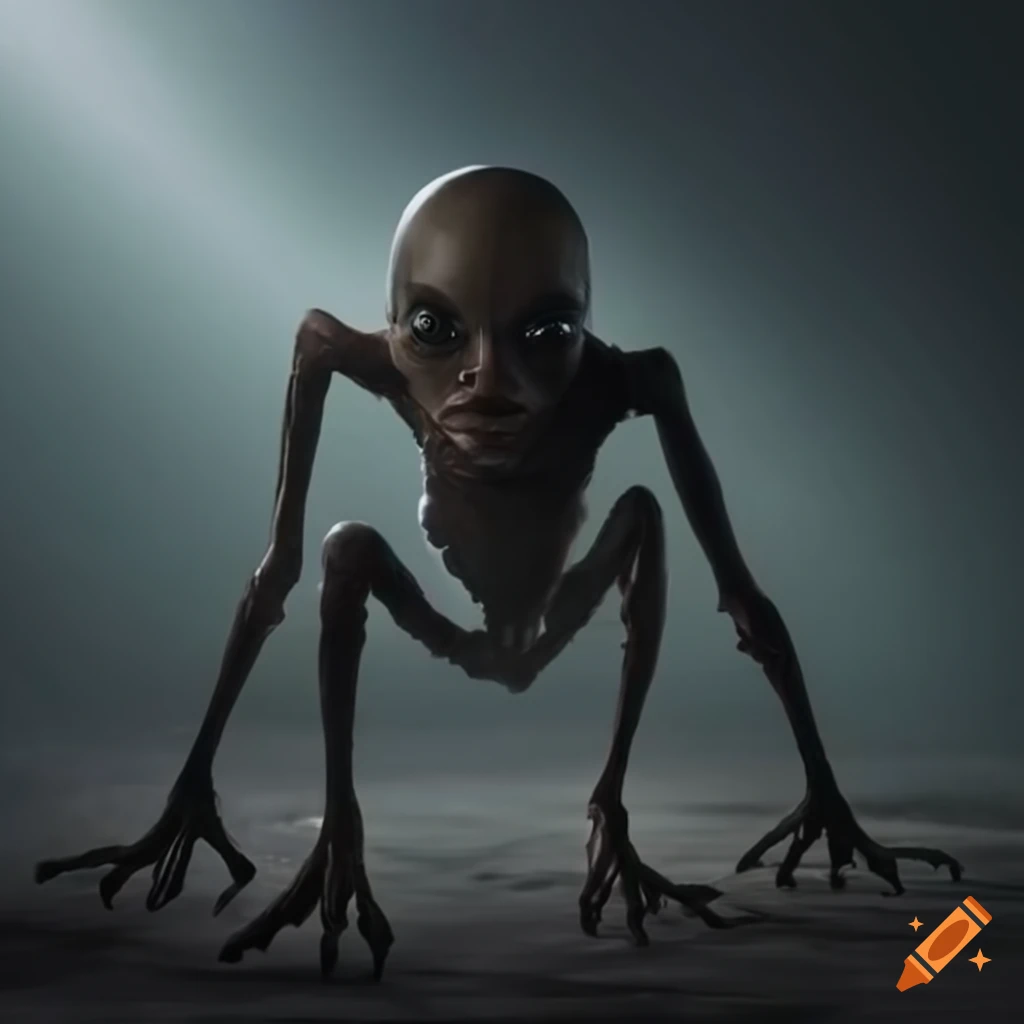 hyper realistic depiction of an alien creature