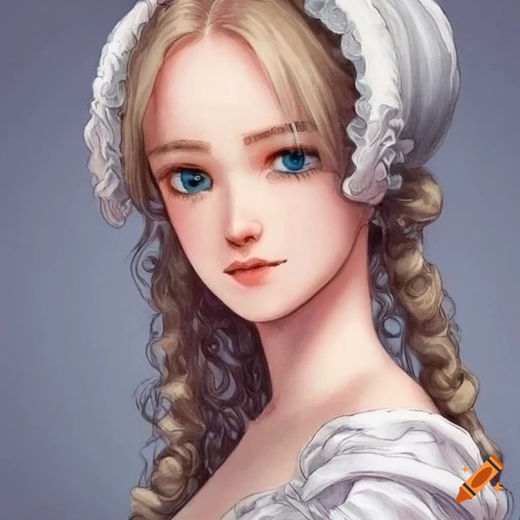 portrait of a young lady in a regency bonnet