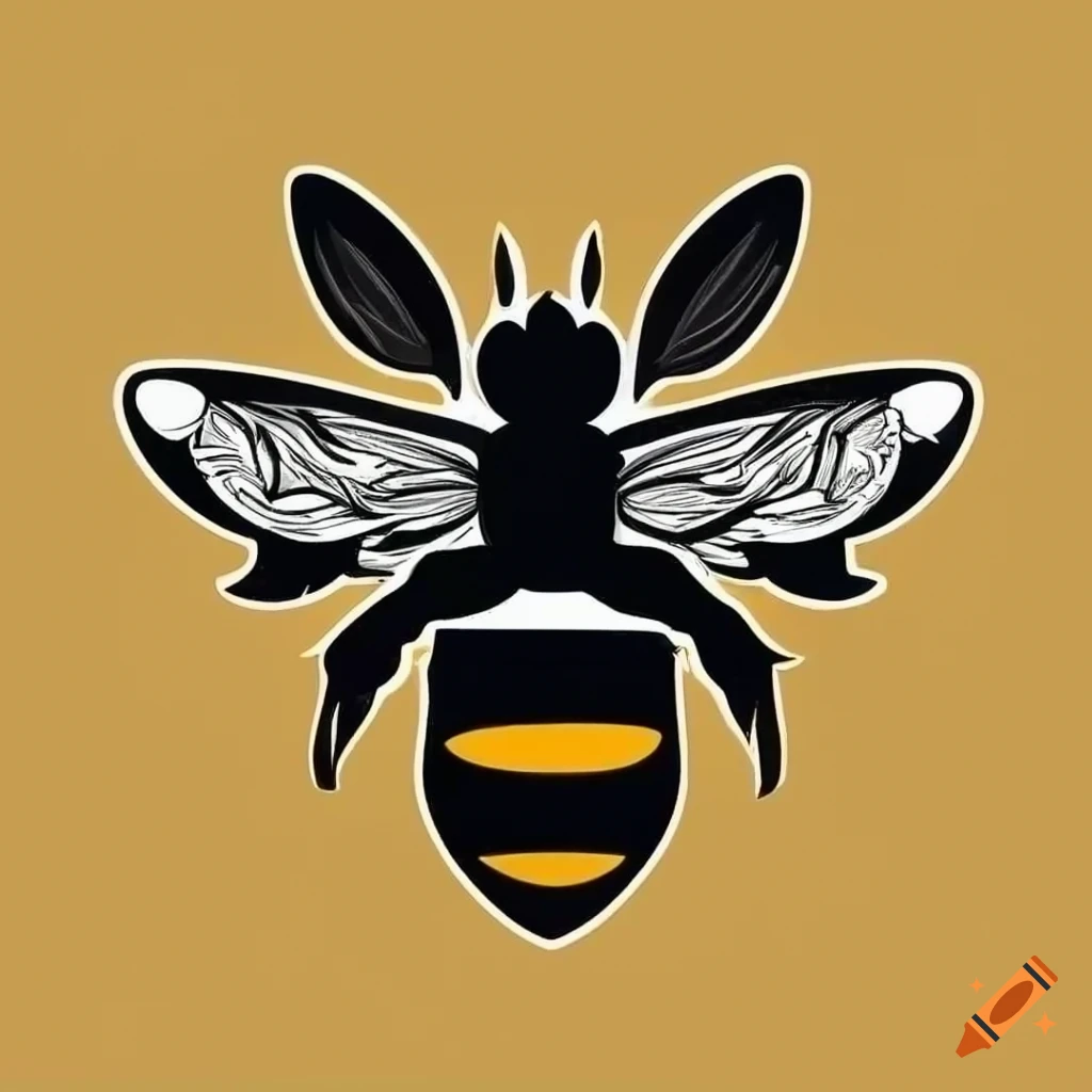 detailed rodeo bumblebee logo