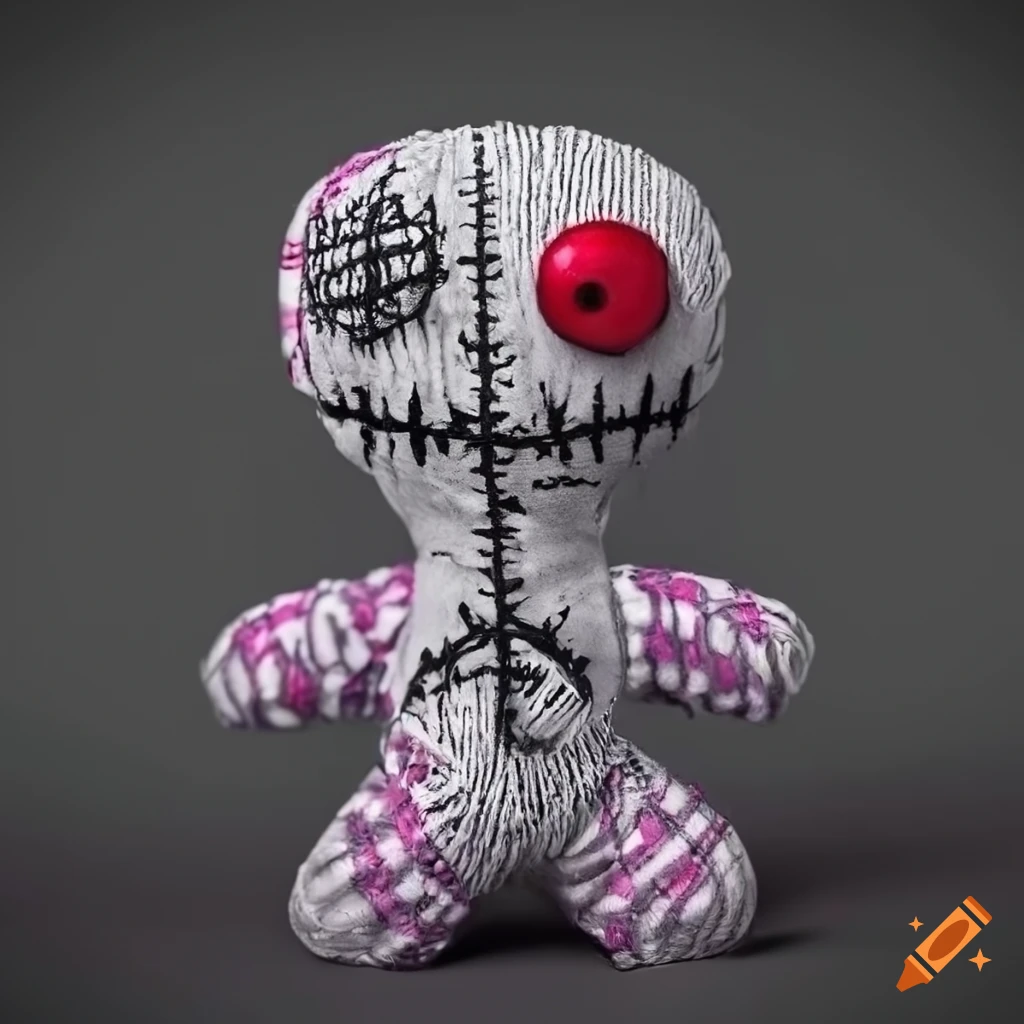colorful voodoo doll artwork