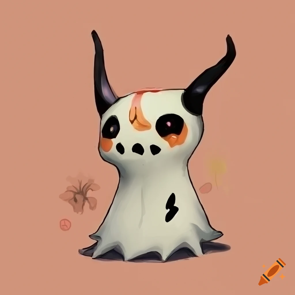 Mimikyu in Okami art style