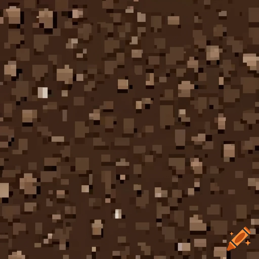 pixel art texture of dirt soil with small pebbles