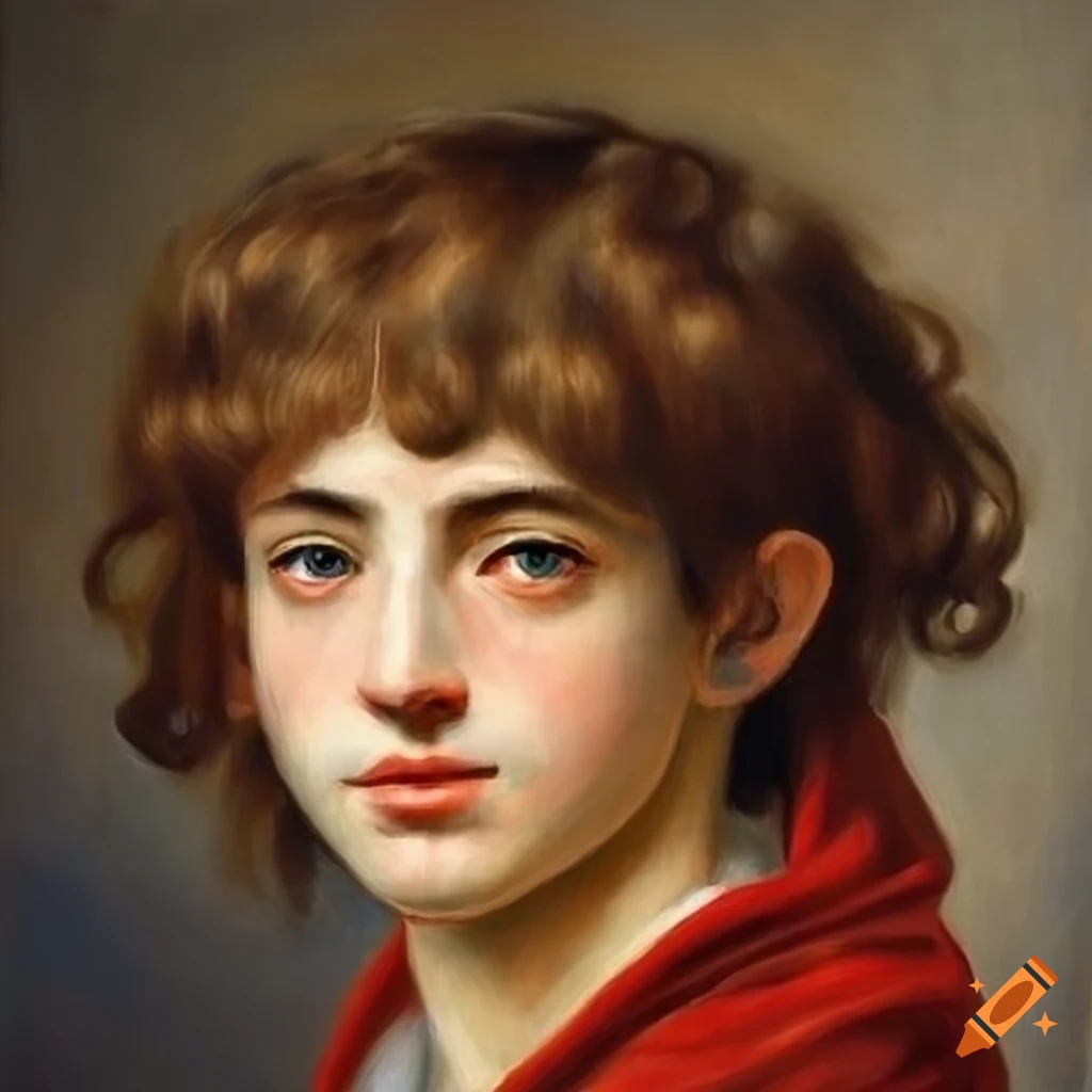 painting of a realistic male god
